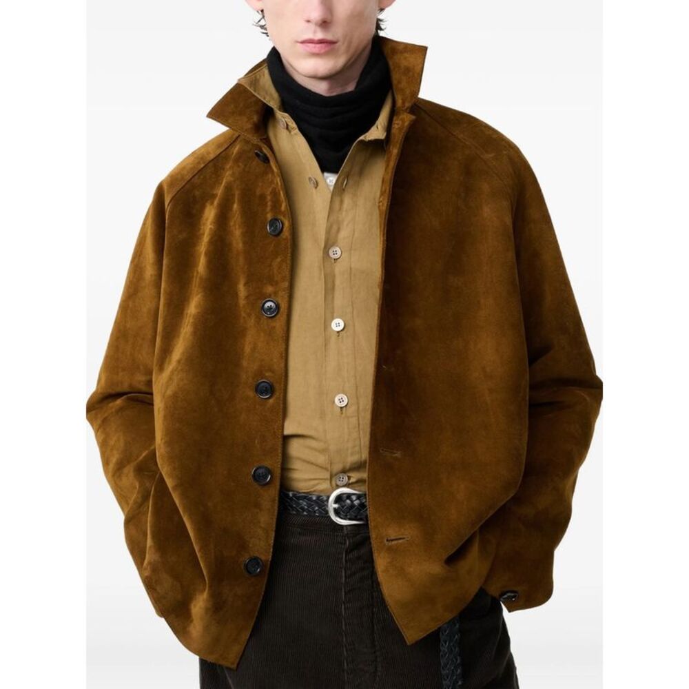Studio Nicholson Brown Jackets - Leather Jackets Men